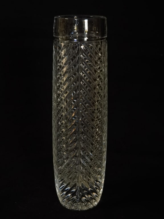 Ralph Lauren Herringbone Crystal Vase (1 of 5)