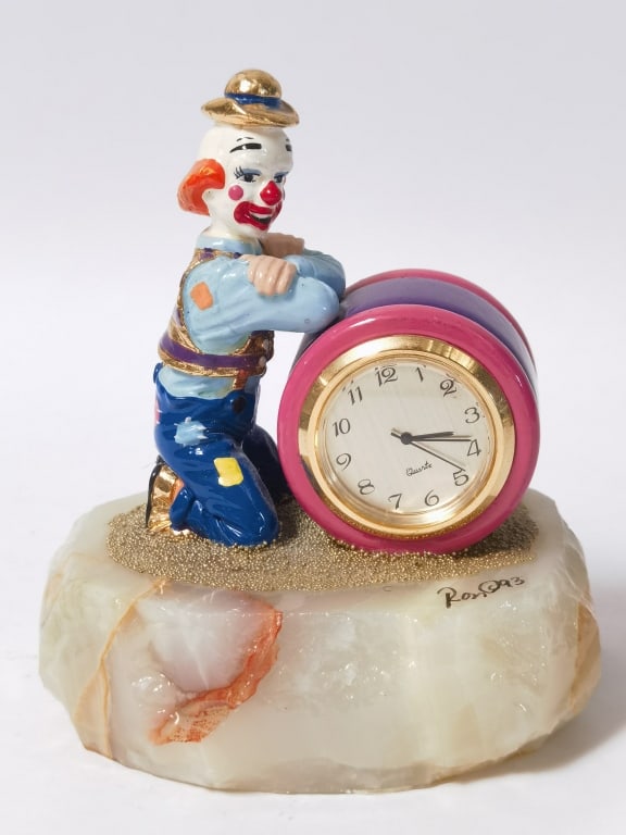 1993 Ron Lee Clown Clock Sculpture (1 of 4)