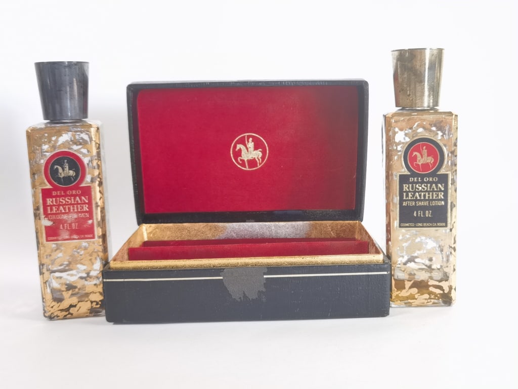 Vintage Del Oro "Russian Leather" Fragrance Gift S (1 of 4)