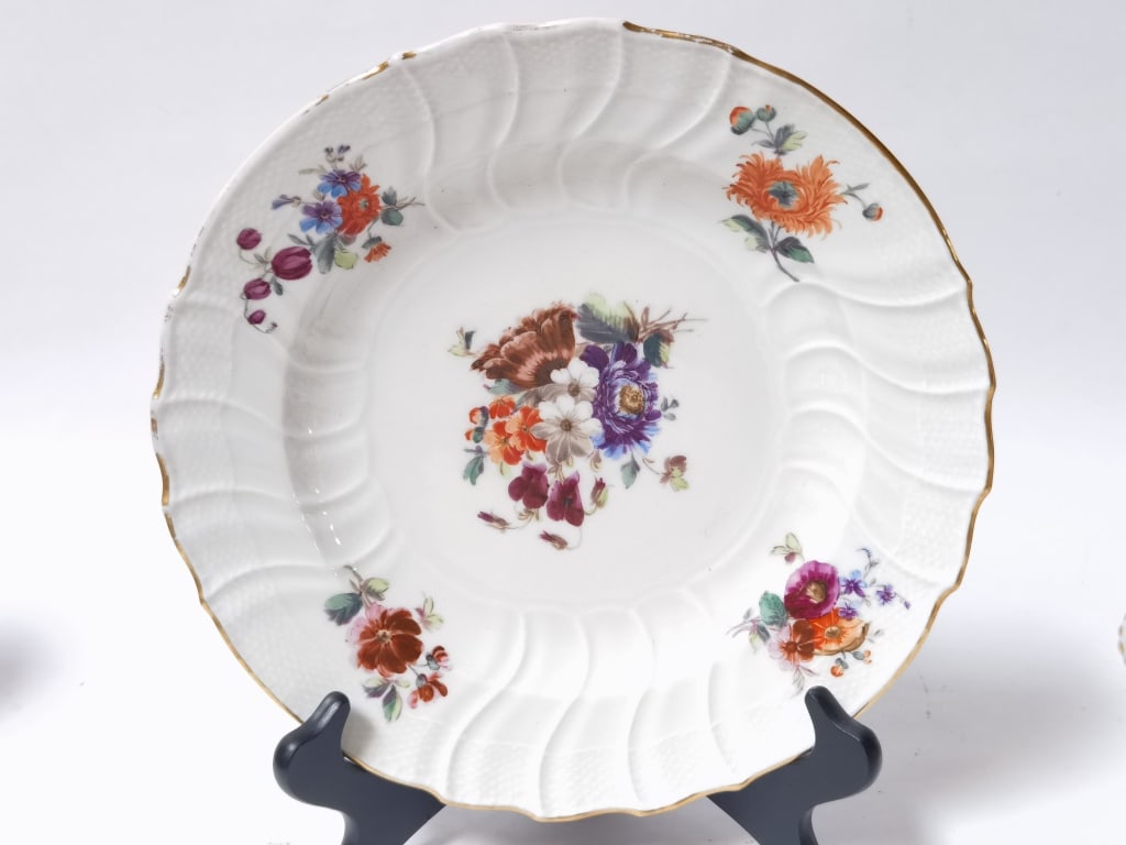 Vintage Porcelain Floral Plate (1 of 4)