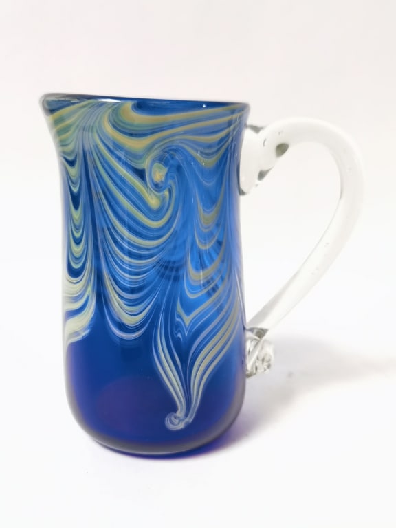 2006 John Barber Green Pulled Feather Cobalt Blue (1 of 5)