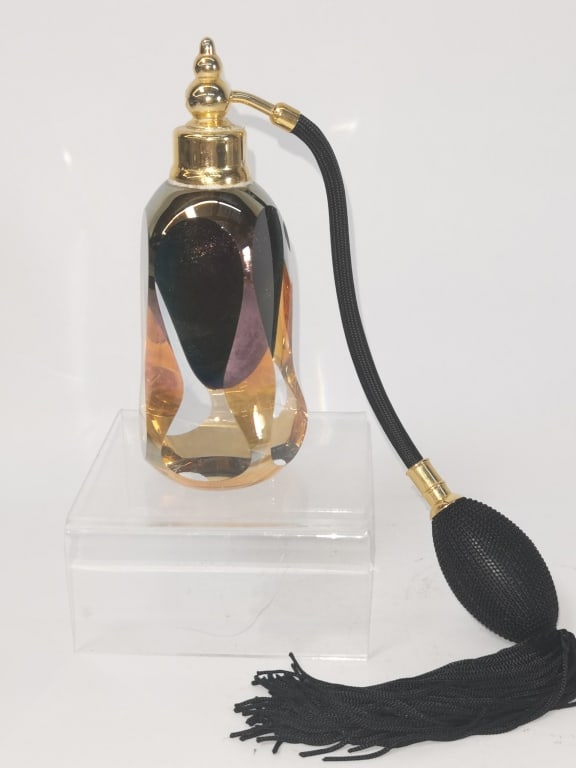 1990 Signed Studio Iridescent Art Glass Atomizer (1 of 4)