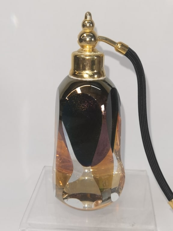 1990 Signed Studio Iridescent Art Glass Atomizer - 2