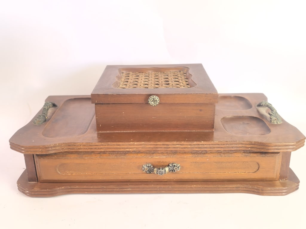 Mid-Century Gentleman’s Wooden Dressing Table Orga (1 of 6)