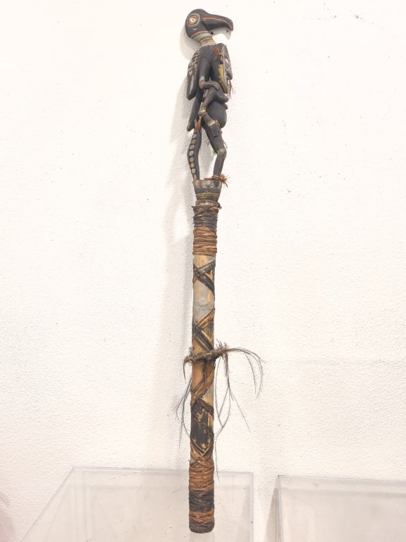 Vintage Sepik River Wood Carved Ritual Staff (1 of 7)