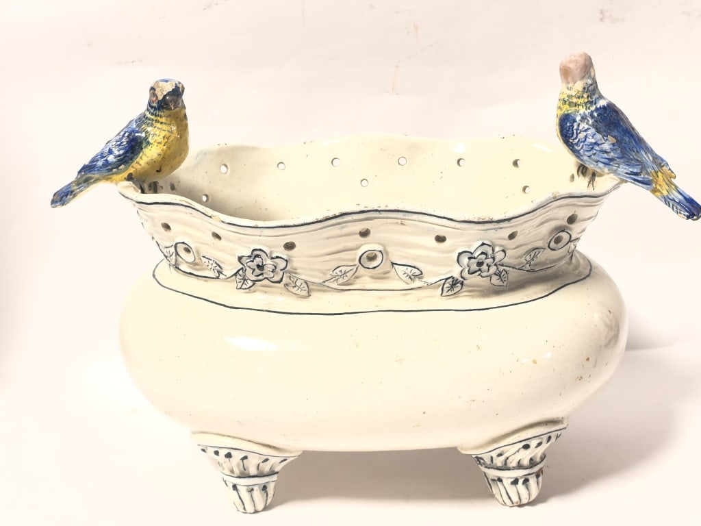 Antique Zen Antonio Nove Ceramic Faience Bulb Pot (1 of 11)