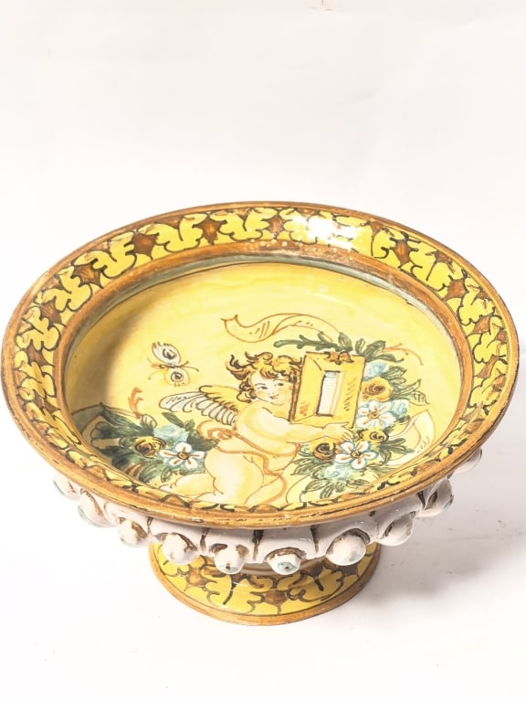 Vintage Italian Renaissance Revival Majolica Foote (1 of 6)