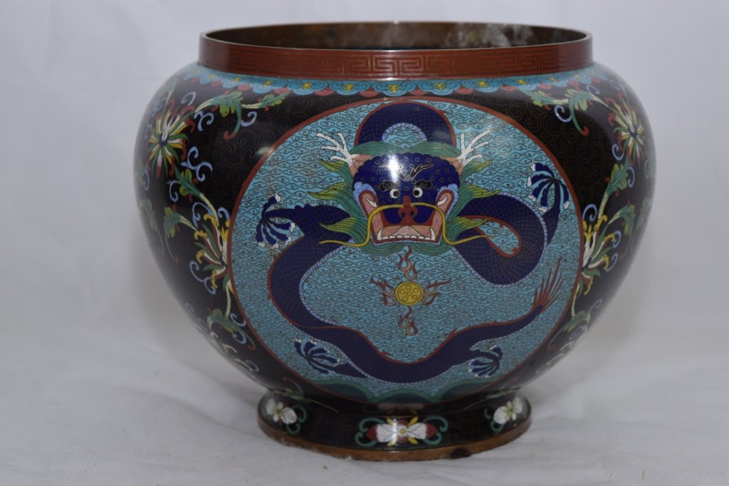 Republic Chinese Cloisonne Jar (1 of 7)