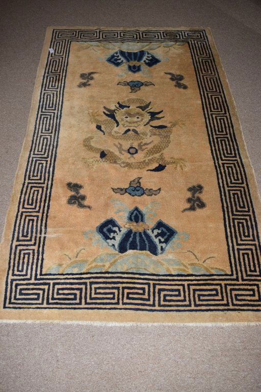 Qing Chinese Dragon Pattern Rug (1 of 4)