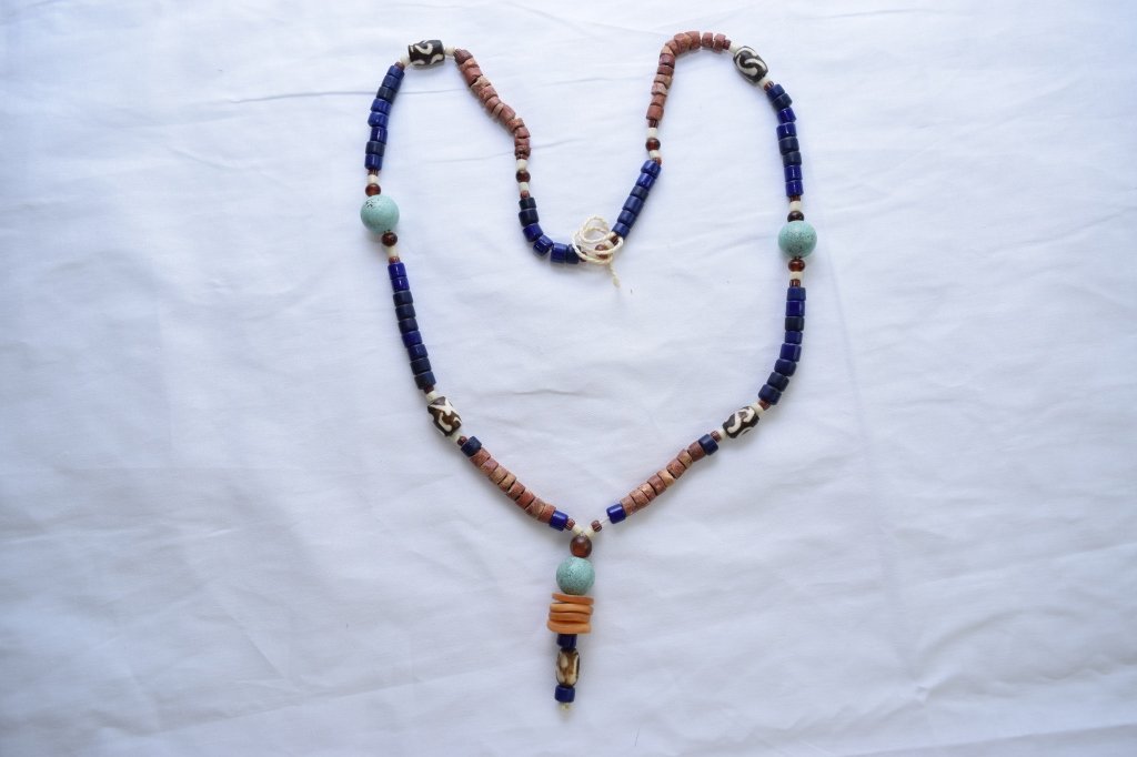 Turquoise, Glass, and Stone Necklace (1 of 3)