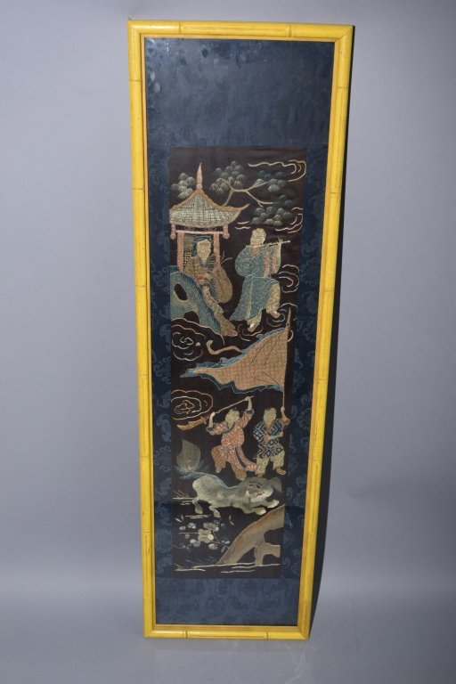 Republic Period Chinese Embroidery in Frame (1 of 4)