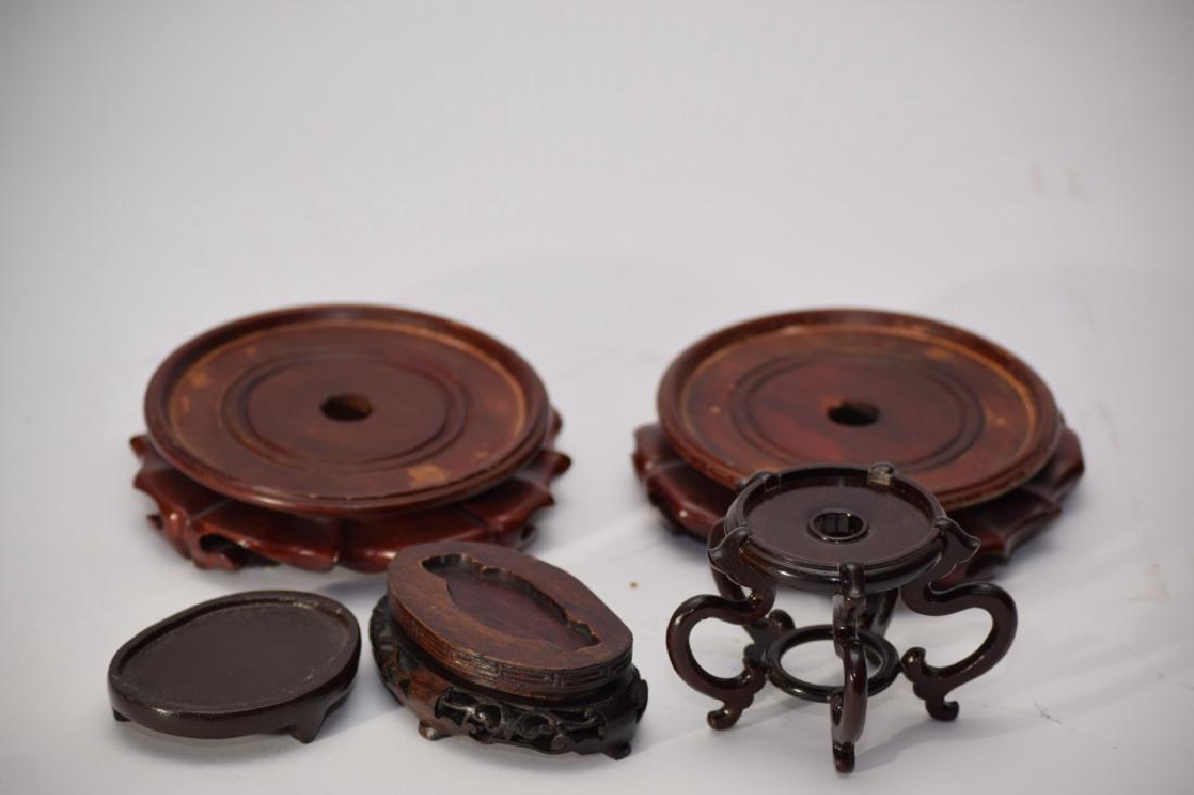 Five Chinese Wood Carved Stands (1 of 1)