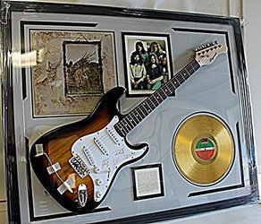 Led Zeppelin Autographed Guitar with Bio, Album, (1 of 1)