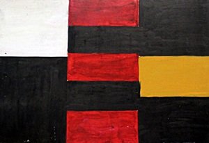 Oil Painting on Paper - Sean Scully 99': Oil Painting on Paper, Hand Signed on the Reverse Side of Painting, Size Approx. 19 x 13 Inches
