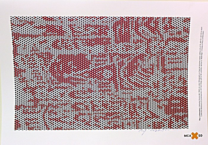 Lithograph "Cathedral Series IV" after Roy Lichtenstein: Lithograph, Bearing an Interpretive Hand Signature of the Artist, Size Approx. 18" x 15" In.