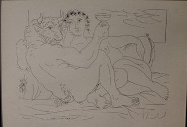 Drinking Minotaur Lithograph - Picasso (1 of 1)