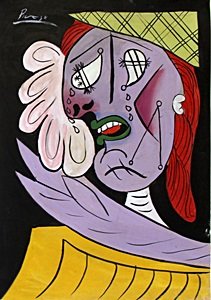 Weeping Woman  - Oil Painting on Paper - Pablo Picasso (1 of 3)
