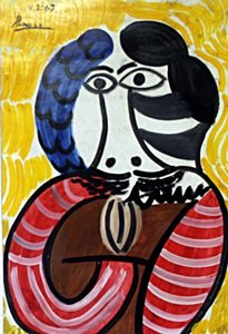Mousquetaire - Oil Painting on Paper - Pablo Picasso (1 of 4)