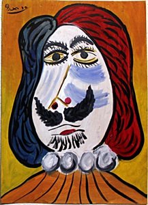 Portrait - Oil Painting on Paper - Pablo Picasso (1 of 3)