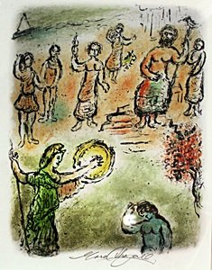 Pencil Signed Lithograph - Marc Chagall: Lithograph, Pencil Signed in the manner of Marc Chagall, Approx Size 23 x 19 In.