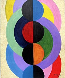 Oil Painting on Paper - Robert Delaunay: Oil Painting on Paper, Hand Signed , Size Approx. 17 x 14 Inches