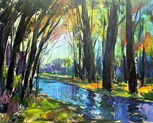 Original Oil Painting on Canvas by Michael Schofield: Original, Untitled, Oil Painting on Canvas, Double Signed, Hand Signed by the artist Michael Schofield, Size 30" x 24" In.Overall Condition: Excellent, Item comes on Stretcher Bars unless requested to