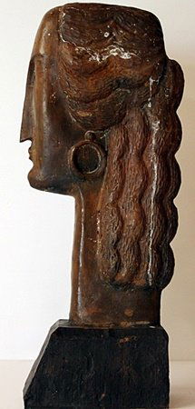 Large Bronze Sculpture - Amedeo Modigliani: Limited Edition, Hand Signed, Bronze Sculpture on a Marble Base, Size Approx. 15" x 6" x 6" in.