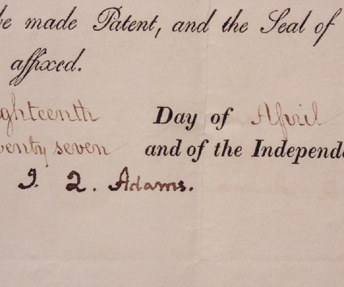 Adams, John Quincy.  Signed Appointment (1 of 4)