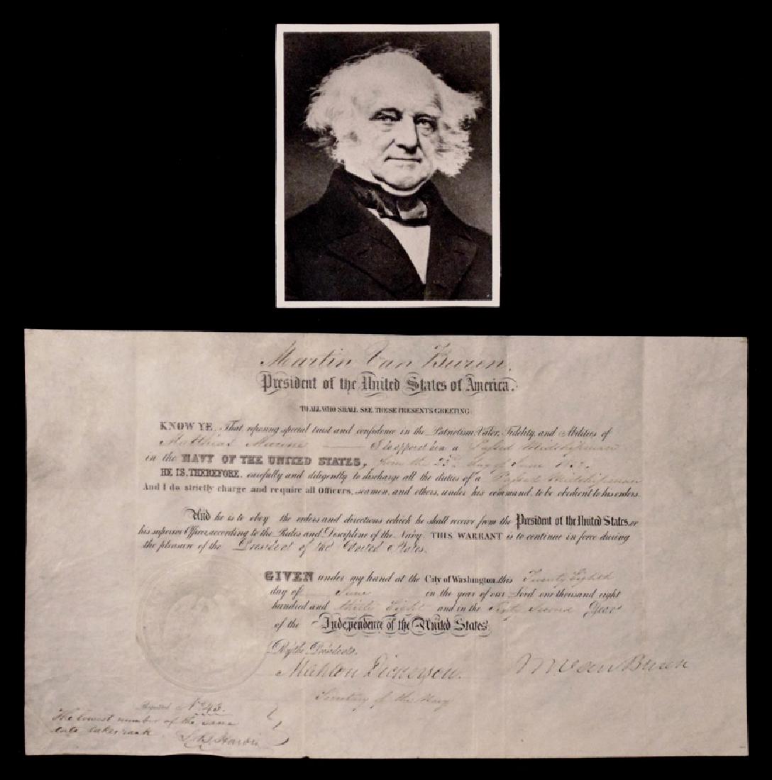 Van Buren, Martin.  Signed Appointment (1 of 4)