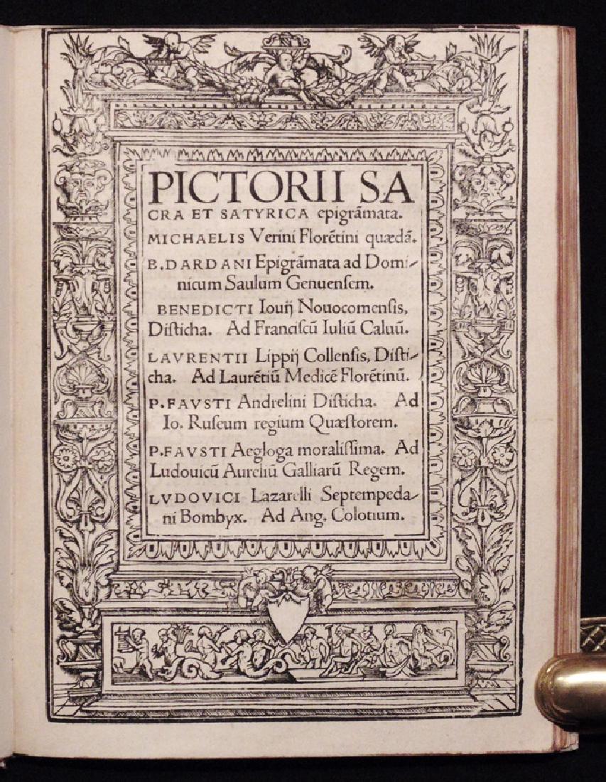 [Neolatin Poets]  Sacra et Satyrica Epigrammata (1 of 8)