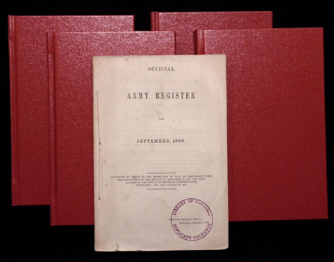 [Civil War, Group of 5]  Official Army Register (1 of 7)