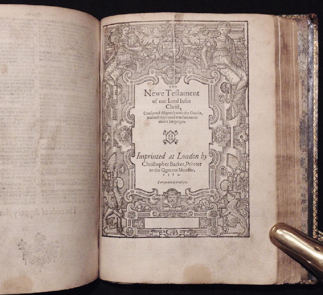 Geneva Bible, Christopher Barker, 1582 (1 of 8)