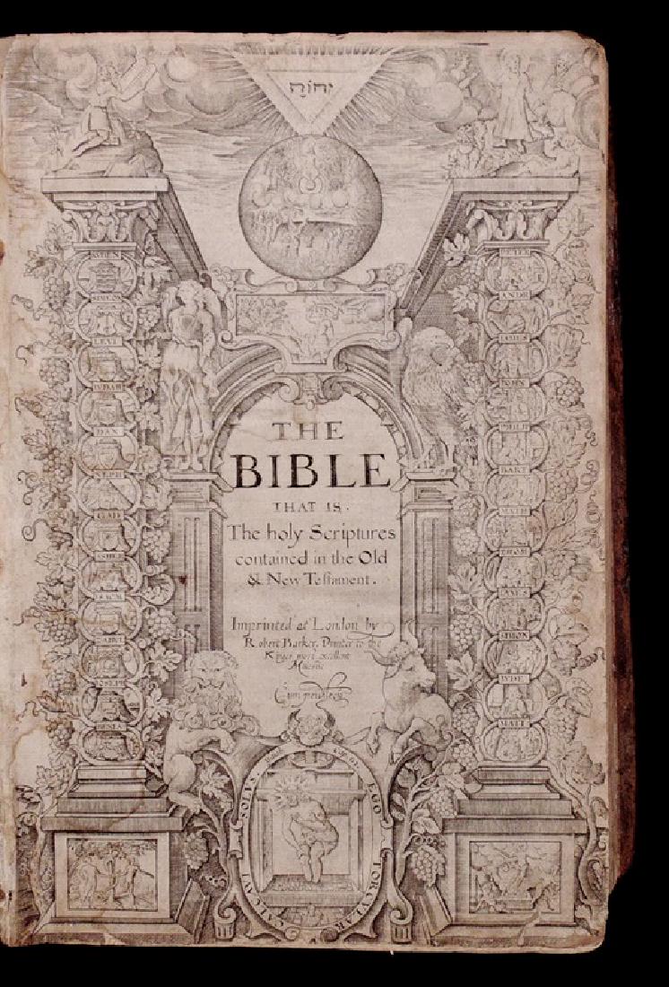 Bible.  Barker, 1611, Folio Geneva Version (1 of 9)