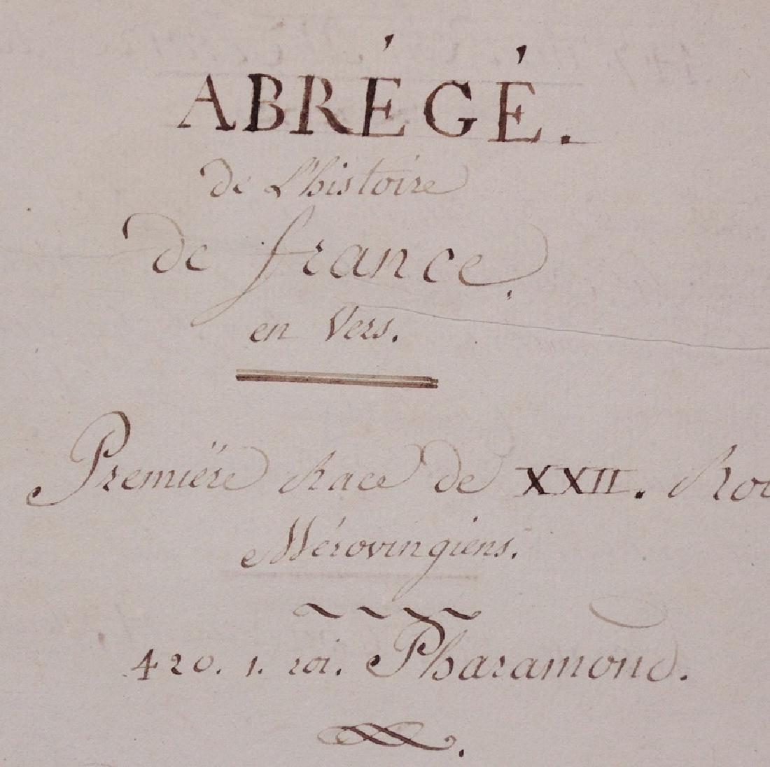 [Manuscript, 18th c.]  History of France (1 of 7)