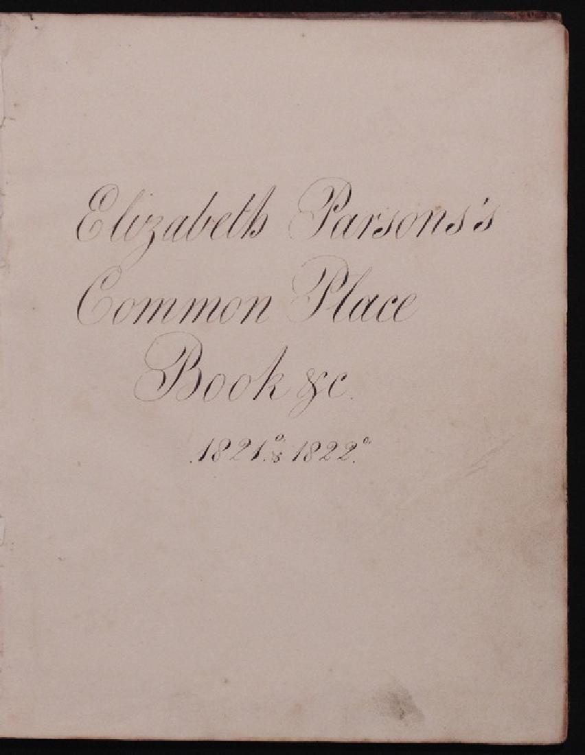 19th c. Manuscript Commonplace Books (1 of 6)