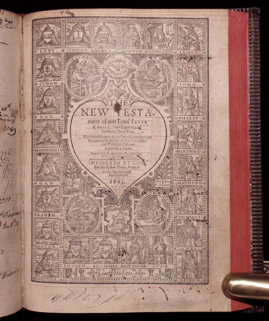 Bible. Geneva Version, Robert Barker, 1603 (1 of 9)