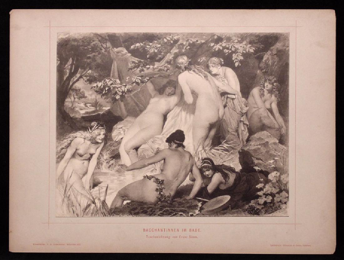 [Prints]  Franz Simm.  Al Fresco, 1885 (1 of 6)