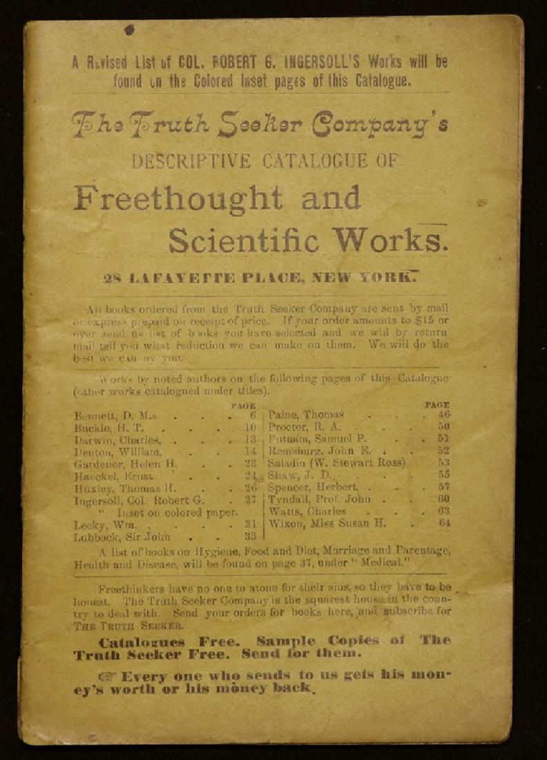 Catalogue of Freethought & Scientific Works (1 of 4)