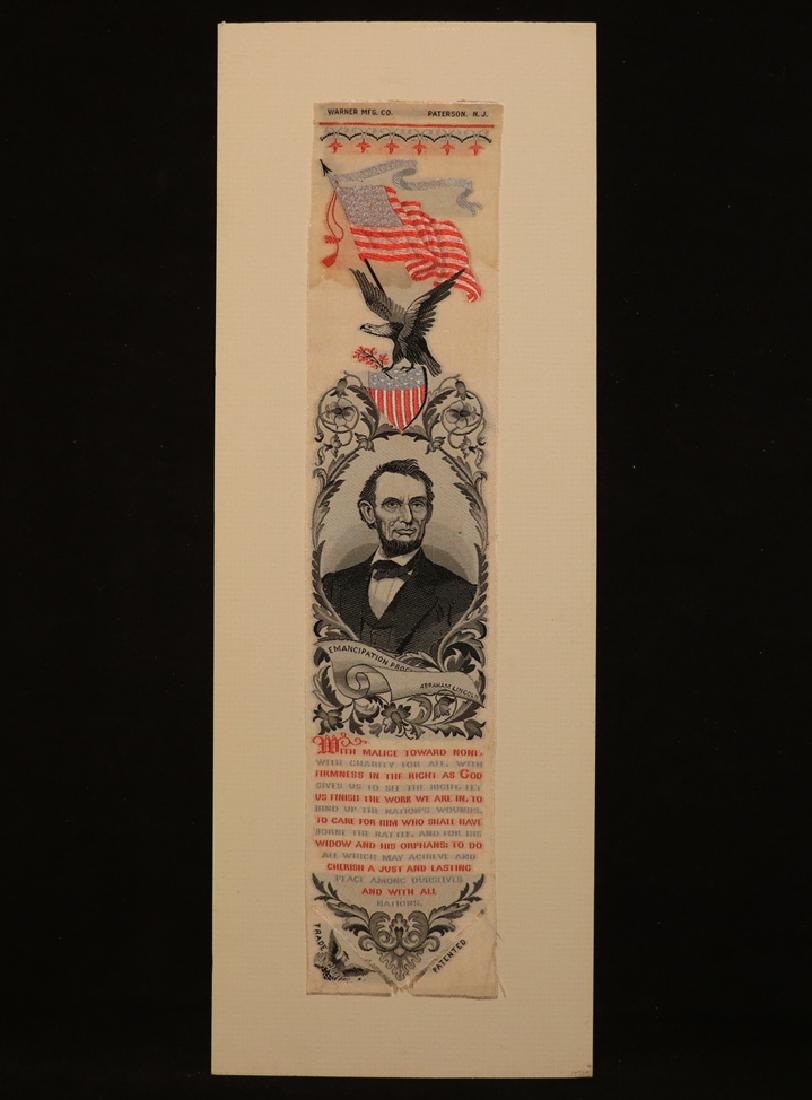 Abraham Lincoln,  Memorial Bookmark/Ribbon (1 of 4)