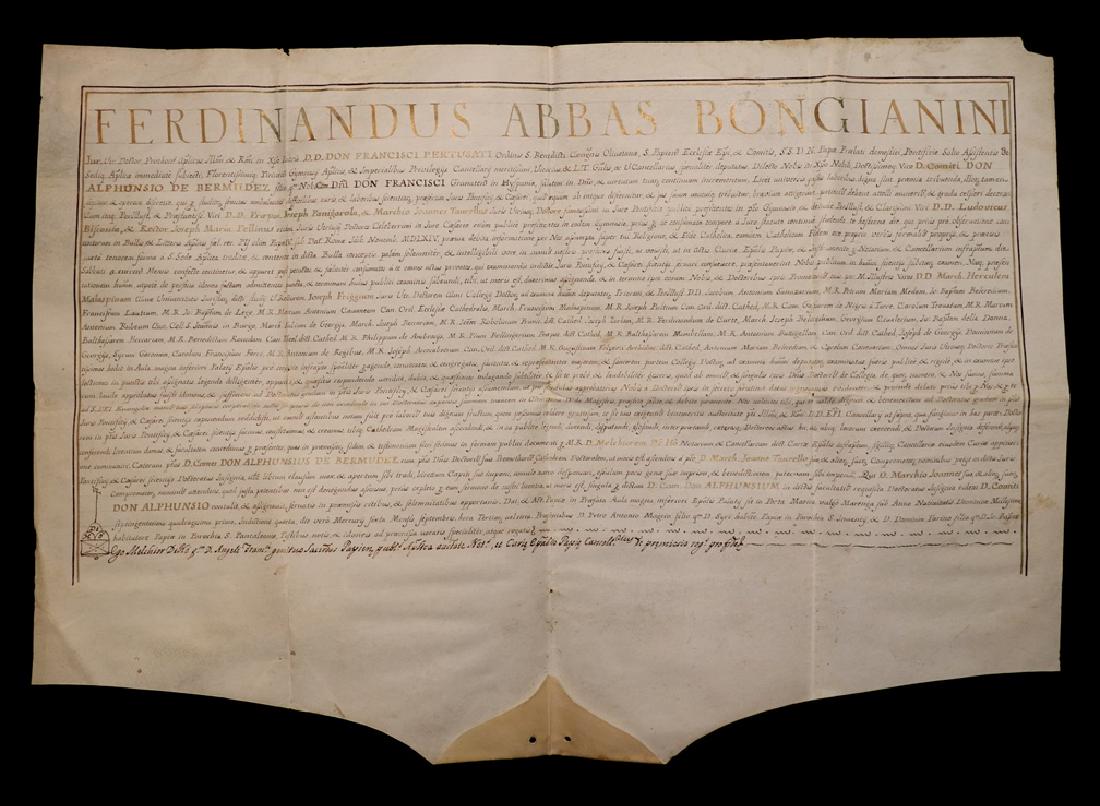 17th c. Manuscript Certificate on Vellum (1 of 6)