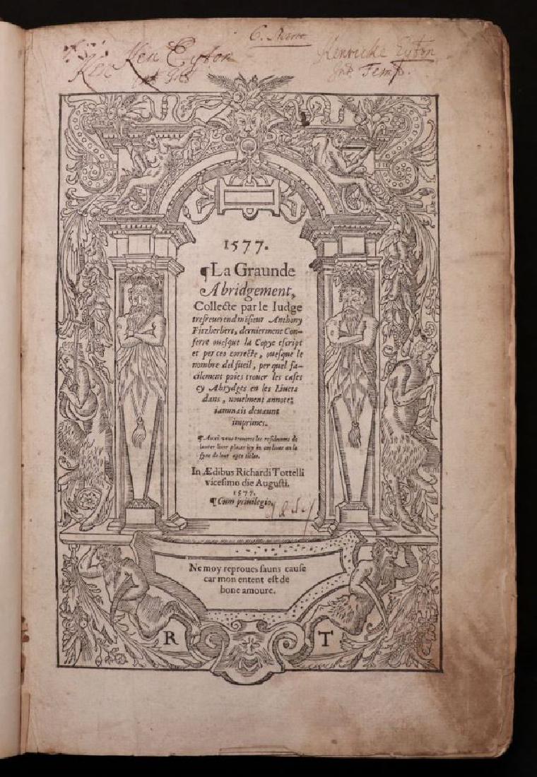 Fitzherbert on Common Law, 1577 (1 of 9)