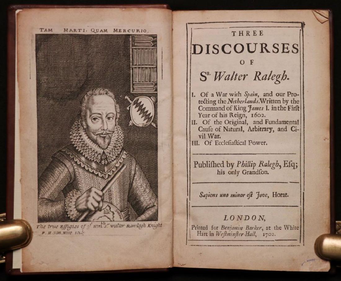 Walter Raleigh's Three Discourses, 1702 (1 of 6)