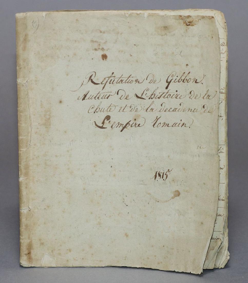 Original Manuscript.  Gibbon's History (1 of 7)