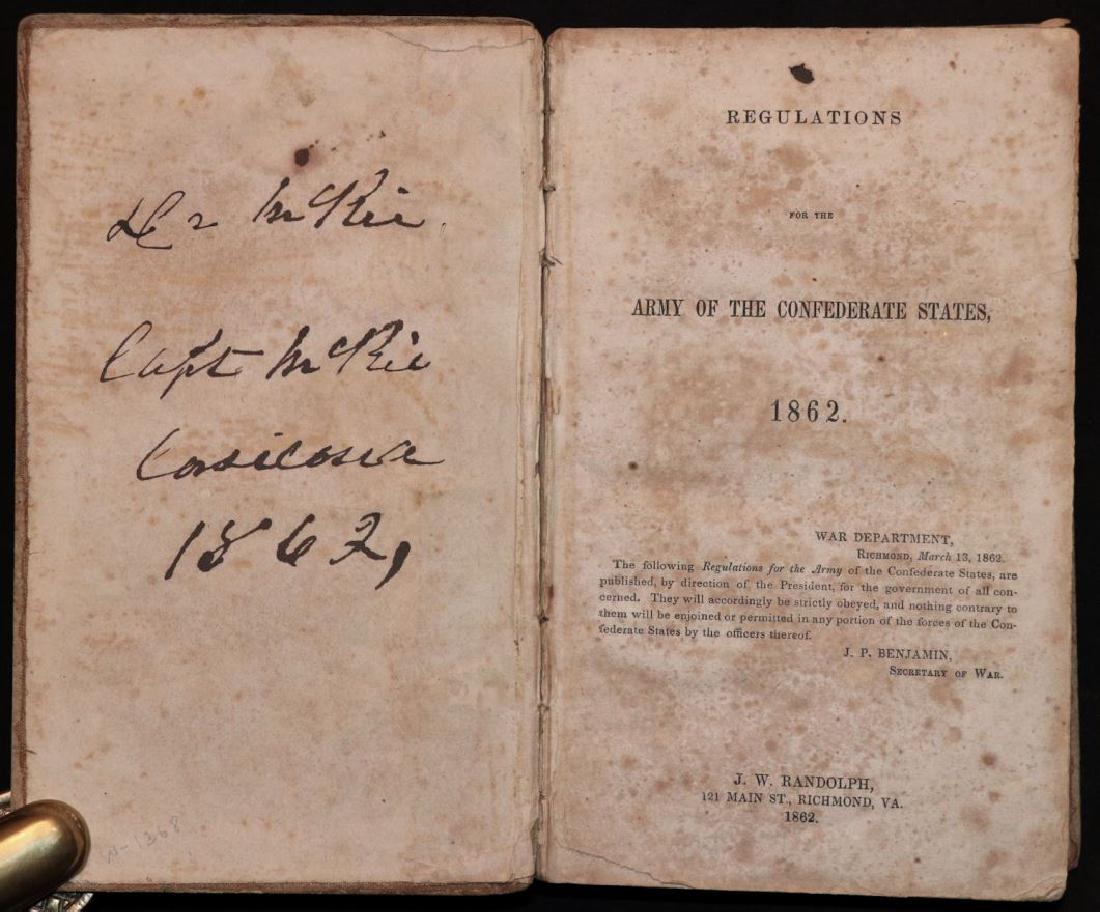[Confederate Regulations, McKie's Copy, 1862] (1 of 6)