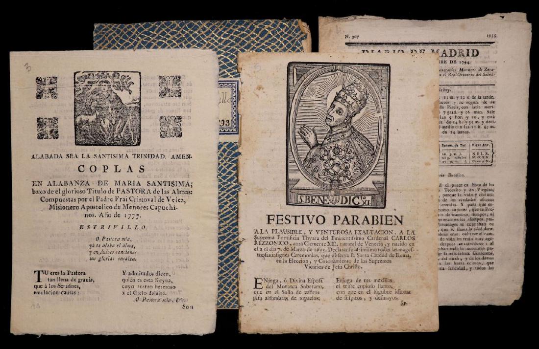 18th c. Spanish Tracts, Lot of 4 (1 of 5)
