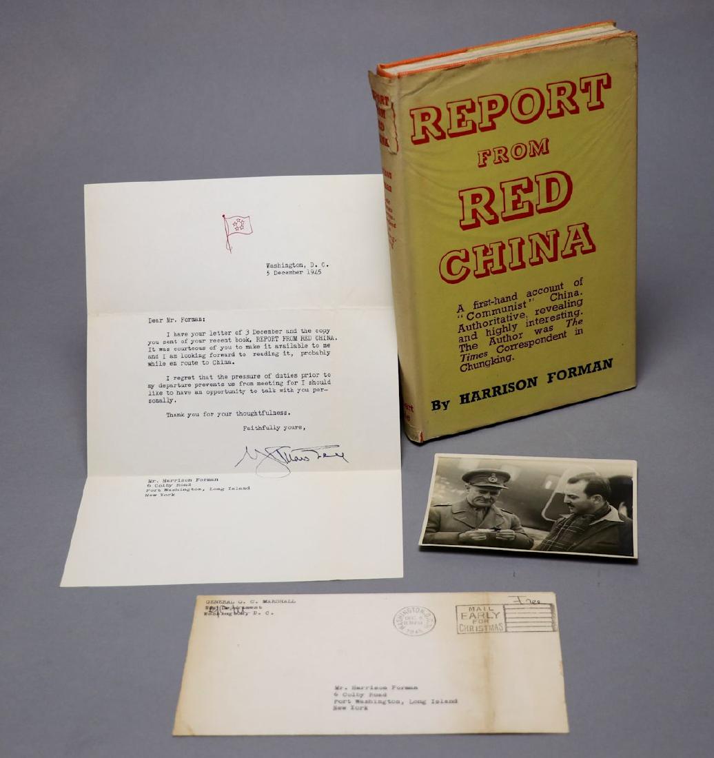 [Harrison Forman]  Gen. George C. Marshall, TLS (1 of 3)