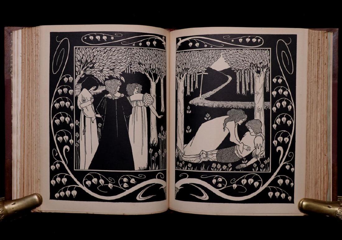 Aubrey Beardsley. Le Morte D'Arthur, 1893: Malory, Thomas, Sir; Beardsley, Aubrey. THE BIRTH, LIFE, AND ACTS OF KING ARTHUR OF HIS NOBLE KNIGHTS OF THE ROUND TABLE…. London: Dent, 1893-1894. 2 vol. 4to, 9.25" x 7.5" Complete with 2 etched fr