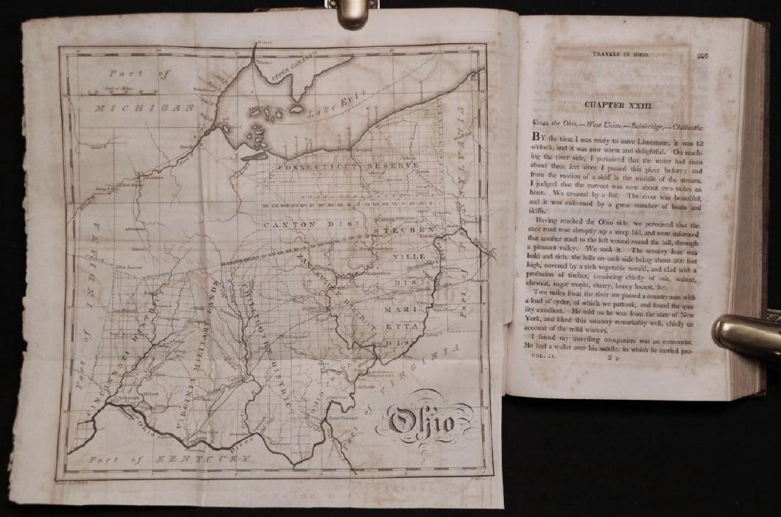 [Maps] Melish. Travels in America, 1806-1811: Melish, John. TRAVELS IN THE UNITED STATES OF AMERICA, IN THE YEARS 1806 & 1807, AND 1809, 1810, & 1811. Philadelphia: Printed for the Author, 1812. 2 vol, 8vo. xxii, [2], 444; ix, [1], 492 pp. + 7 en