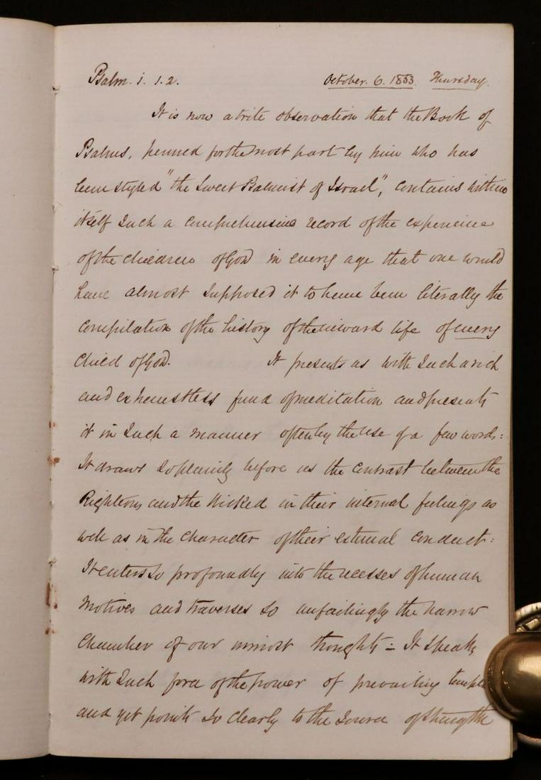 [19th c. Manuscript Sermons, Cholera, Crimea] (1 of 5)