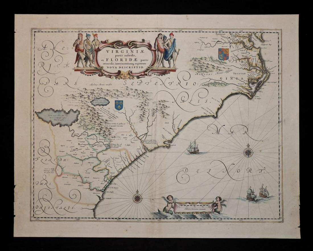 [Map] Virginia and Florida, 17th c. (1 of 6)